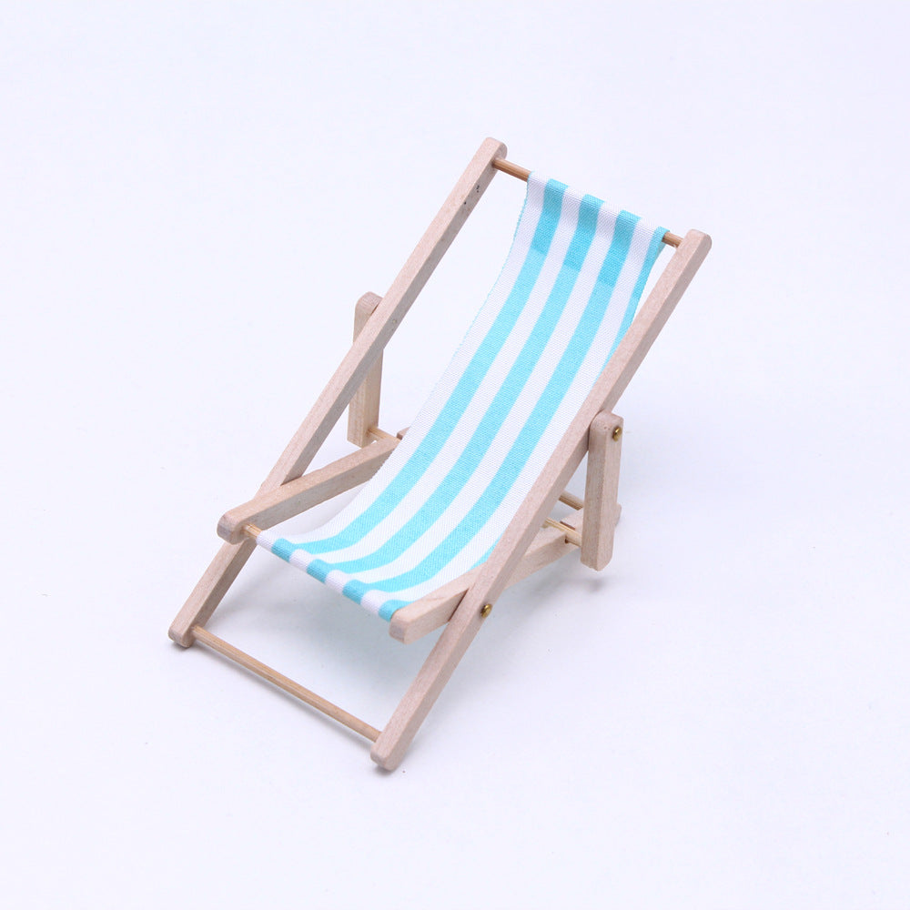 Wholesale Dollhouse wooden beach chair model
